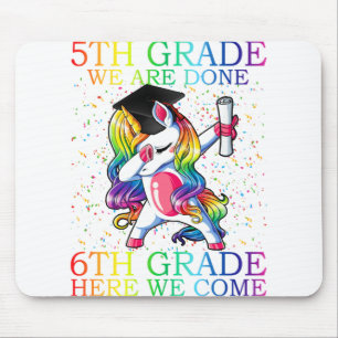 Meisjes 5th Grade Afstuderen Magical Unicorn Gift Muismat