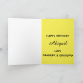 Meisjes 6th Birthday Card - Theme Kikkers Kaart (Binnen)