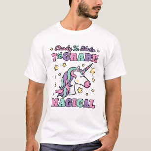 Meisjes 7e klas terug naar school Magische Eenhoor T-shirt