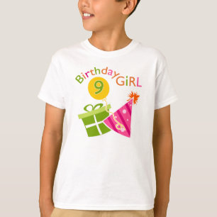 Meisjes 9th Birthday T-shirt