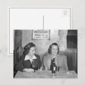Meisjes aan de bar, 1940 briefkaart (Voorkant / Achterkant)