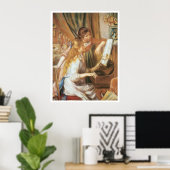 Meisjes aan de Piano, 1892 Pierre-Auguste Renoir Poster (Thuiskantoor)