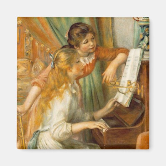 Meisjes aan de Piano Magneet (Voorkant)
