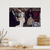 Meisjes aan de Piano - Paul Cezanne - c1866 Poster (Keuken)