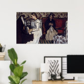 Meisjes aan de Piano - Paul Cezanne - c1866 Poster (Thuiskantoor)