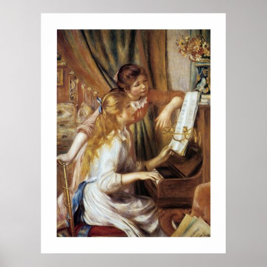 Meisjes aan de Piano Poster (Voorkant)