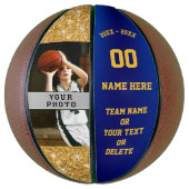 Meisjes Aangepast gedrukte Basketballen Uw Foto, T (Verticaal)
