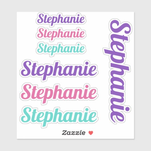 Meisjes Aangepaste naam Vinyl Decals Gepersonalise Sticker (Vel)