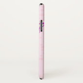 Meisjes aap paars en roze naam iphone case (Achterkant / rechts)