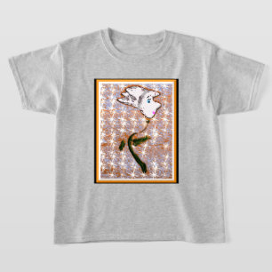 Meisjes abstracte bloemen T-shirt