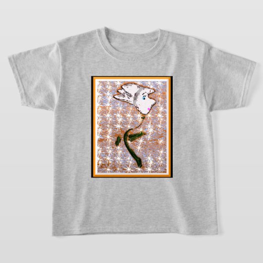 Meisjes abstracte bloemen T-shirt (Laagn)