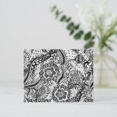 Meisjes Abstracte Floral Briefkaart (Staand voorkant)