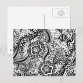 Meisjes Abstracte Floral Briefkaart (Voorkant / Achterkant)