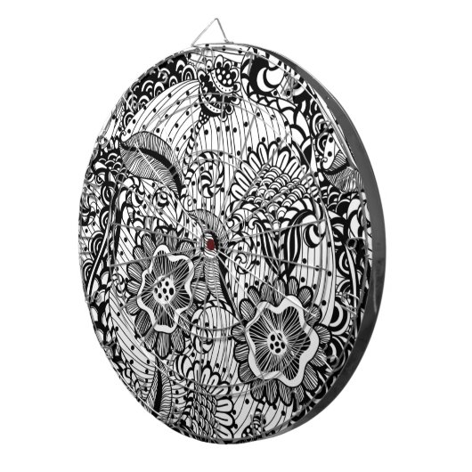 Meisjes Abstracte Floral Dartbord (Voorkant Rechts)