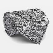 Meisjes Abstracte Floral Stropdas (Opgerold)