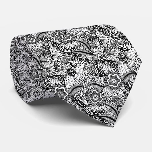 Meisjes Abstracte Floral Stropdas (Opgerold)