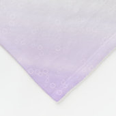 Meisjes Afbeelding Paars en wit Abstract Fleece Deken (Hoek)