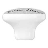 Meisjes Afbeelding Skater/Ice Skating Personalized Keramische Knop (Zijkant)