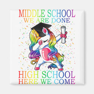 Meisjes Afstuderen middelbare school Magical Unico Magneet