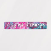 Meisjes Agate Marmeren School Naam Kinderopvang Labels (Design 1)