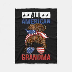 Meisjes Alle Amerikaanse oma 4 van juli Fleece Deken