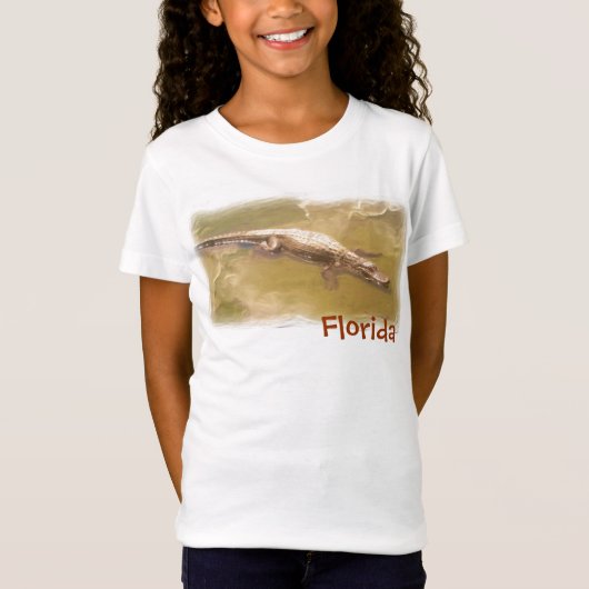 Meisjes alligator florida shirt (Voorkant)