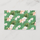 Meisjes Aloha Tropisch Boek Aanvraag Behuizing Kaa Visitekaartje (Achterkant)