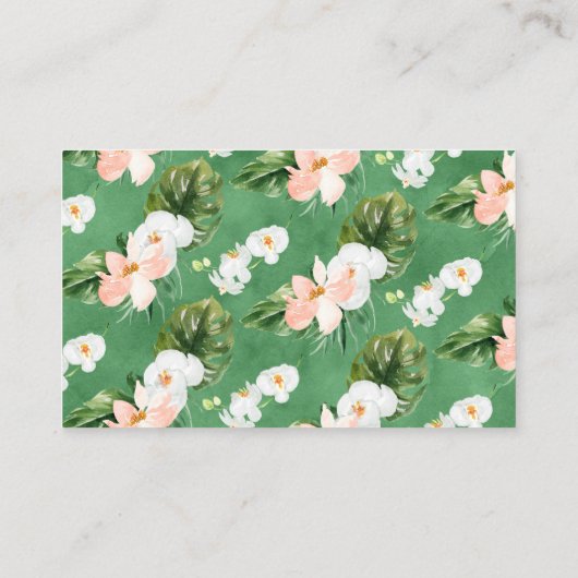 Meisjes Aloha Tropische Luier Raffle Behuizing Kaa Visitekaartje (Achterkant)