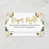 Meisjes Aloha Tropische Luier Raffle Behuizing Kaa Visitekaartje (Voorkant)