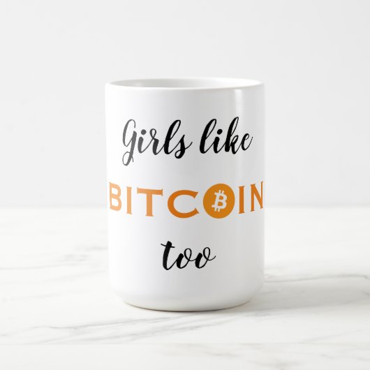 Meisjes als Bitcoin ook Koffiemok (Center)