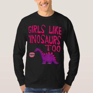 Meisjes als dinosaurussen om jurassic T-shirt te v