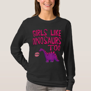 Meisjes als dinosaurussen om jurassic T-shirt te v