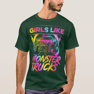 Meisjes als monster Trucks too Girl Monster Truck T-shirt