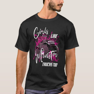 Meisjes als monstervrachtwagens te Birthday Truck  T-shirt
