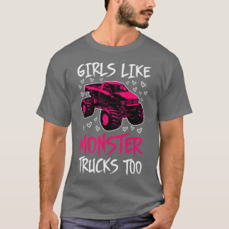 Meisjes als monsterwagens ook ik t-shirt