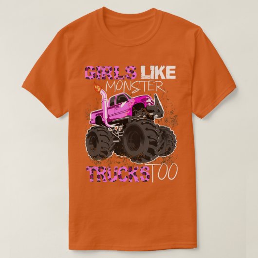 Meisjes als monsterwagens ook voor vrouwen t-shirt (Design voorkant)