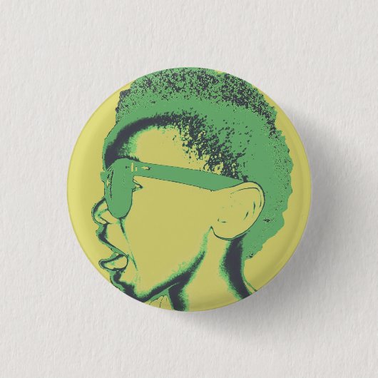 Meisjes als Tongue Ronde Button 3,2 Cm (Voorkant)