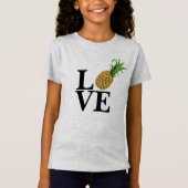 Meisjes anananas Love T-Shirt (Voorkant)