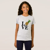 Meisjes anananas Love T-Shirt (Voorkant volledig)