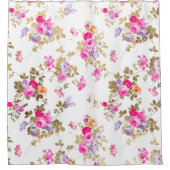 Meisjes aurora roze goudland boho florale douchegordijn (Voorkant)