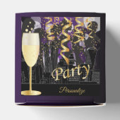 Meisjes avond uit verjaardagsfeestje | Metallisch  Bedankdoosjes (Bovenkant)