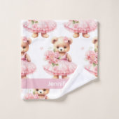 Meisjes Baby & Peuter Bad Handdoek Set | Aangepast (Wasdoekje)