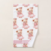 Meisjes Baby & Peuter Bad Handdoek Set | Aangepast (Handdoek)