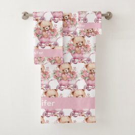 Meisjes Baby & Peuter Bad Handdoek Set | Aangepast