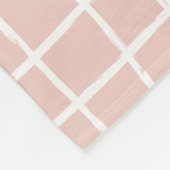 Meisjes baby roze 12 foto modern minimaal abstract fleece deken (Hoek)