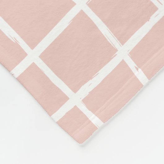 Meisjes baby roze 12 foto modern minimaal abstract fleece deken (Hoek)