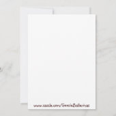 Meisjes Baby Roze en Modern Brown Daisy Flower Sho Kaart (Achterkant)