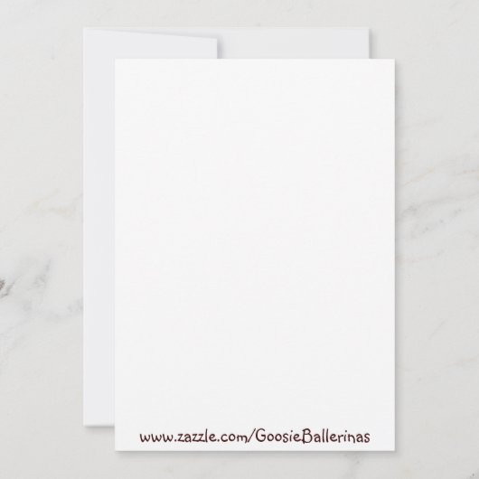 Meisjes Baby Roze en Modern Brown Daisy Flower Sho Kaart (Achterkant)