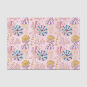 Meisjes Baby Roze onder het Zee Glittery Tissuepapier