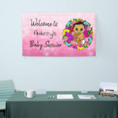 Meisjes Baby shower Banner, Etnische babymeisje Ro Spandoek (Beurs)
